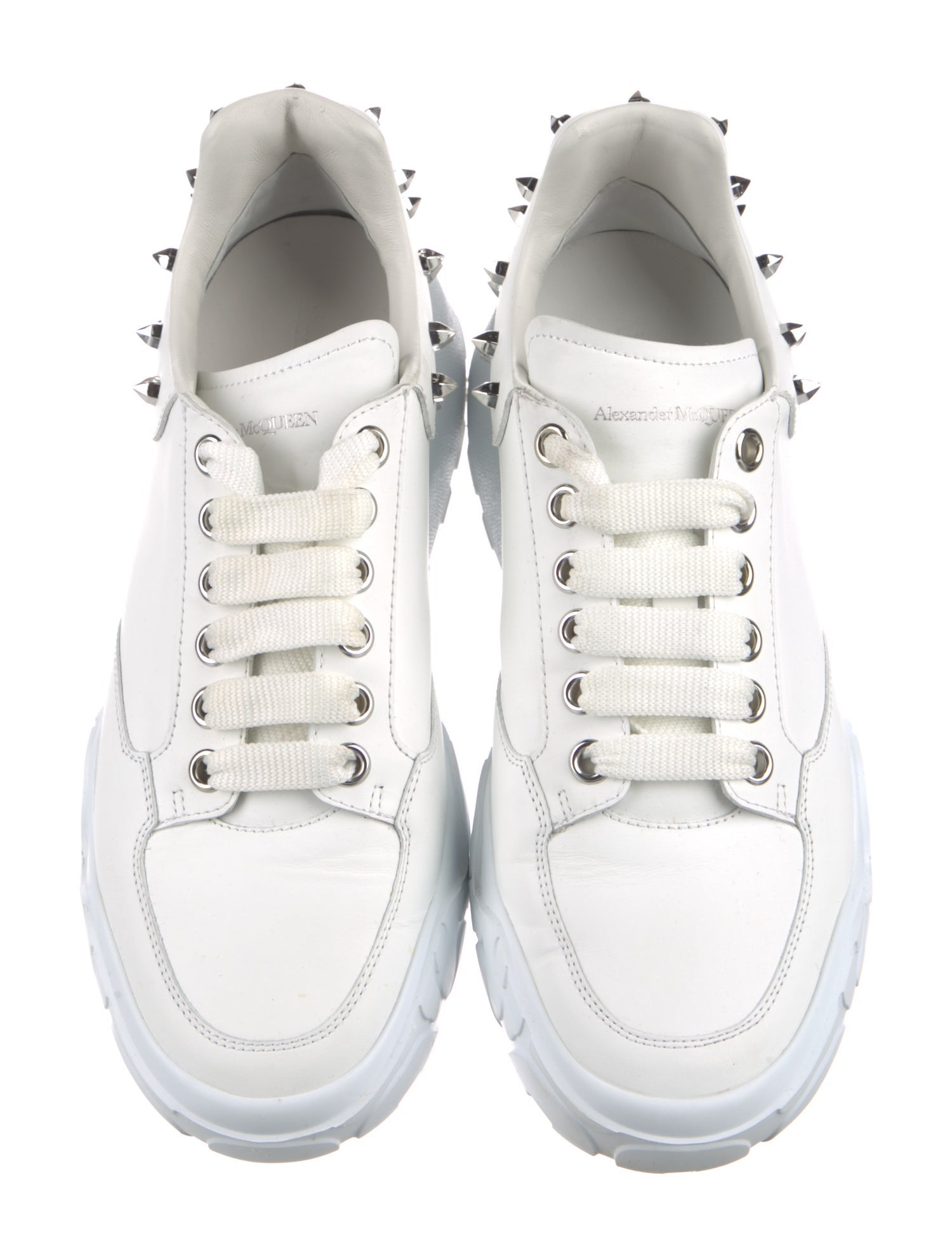 Alexander McQueen Leather Studded Accents Sneakers